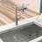 4 - Function 360 Pull Down Kitchen Faucet With Brushed Nickel Finish, Splash Technology, Reliable Ceramic Cartridge, Complete Installation Package, Modern Decor Rotating In Nickel, Spray Options For-1620158620