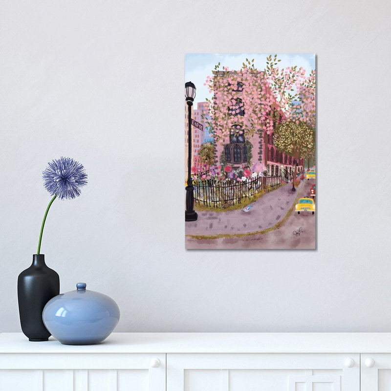 «East Village» par Joy Laforme - impression sur toile tendue, H 18 po x l 12 po x 1,5 po