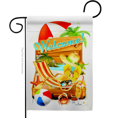 Drapeau de jardin en polyester 18,5 x 13 po Reday For Summer Garden