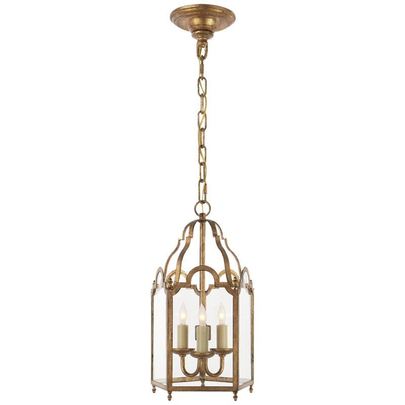 French 3 - Light Pendant, Golded Iron