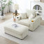Chaise rembourrée avec repose-pieds Abegale-1037584730