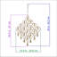 25 X15.6 Inverted Drop Wind Chime, Metal Garden, Bronze Decorative  Outdoor Hanging Mobile With Bells