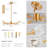 Danny 9-Light Clear Crystal Chandelier with Adjustable Height (Bulb Not Included)-1690590494