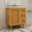 Meuble-lavabo 30 po avec lavabo en céramique et 3 tiroirs, 1 grande armoire de rangement à porte de ferme à fermeture silencieuse