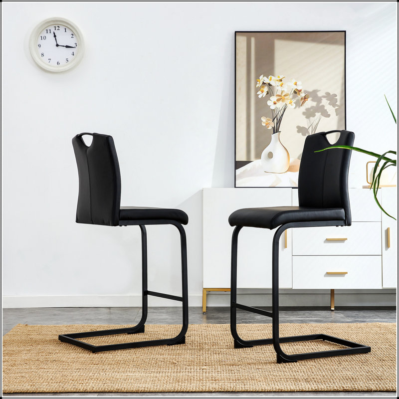 Ensemble de 2 chaises à hauteur de comptoir en polyuréthane
