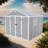 PP Resin Storage Shed, Waterproof, Rust & UV Proof, 12mm Thick PP Board, HD Window, Floor Included-110826709