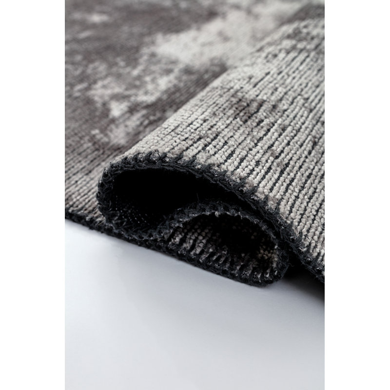 Rapture Gray Luxury Area Rug, Rectangle 7'10" x 9'10"
