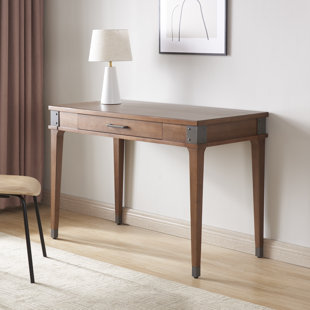 Bethany Solid + Manufactured Wood Desk in Aged Barrel