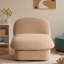 Fauteuil d'appoint pivotant, base en métal à 360 degrés avec revêtement en velours-212714298