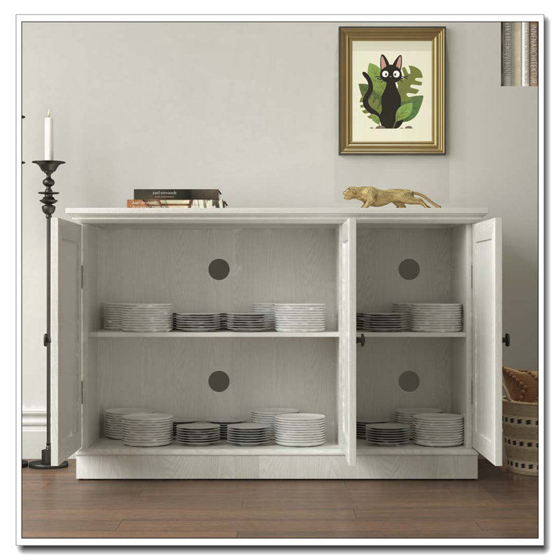 45" W Storage cabinet, White Oak