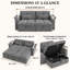 Canapé-lit modulaire en chenille de 66,3 po de large Talvessane-1810382790