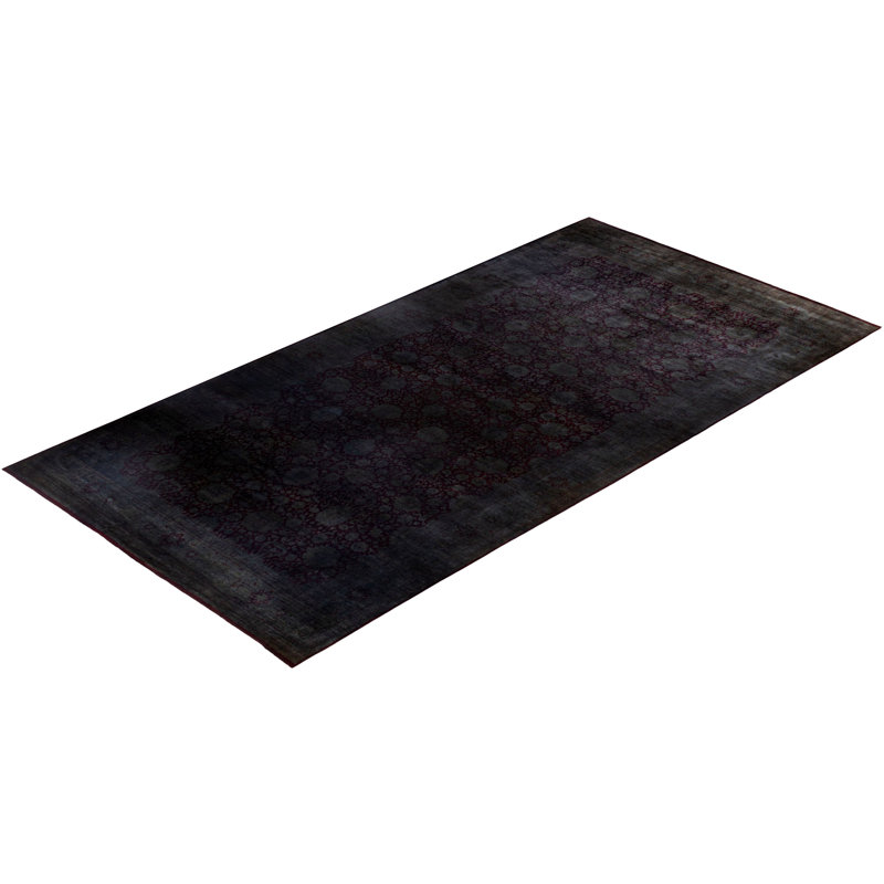 Overdyed One-of-a-Kind 9' 3" x 17' 9" Hand Knotted Area Rug