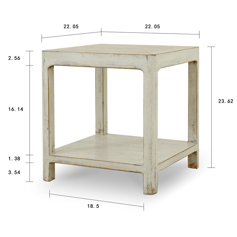 Valliere Solid Wood End Table