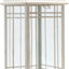 Lanterne en métal et verre, crème, ensemble de 3
