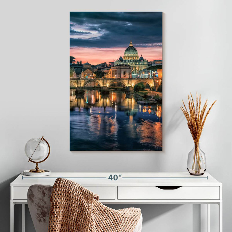 Aime St Peter's Basilica In Rome, 30" H x 20" W