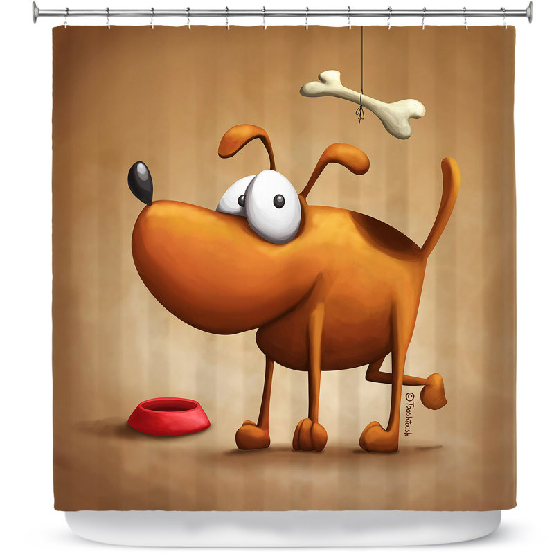 Rideau de douche simple dog ii