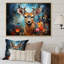 Art mural sur toile, "Deer Graceful Fawn Collage II"-68120092-68120170