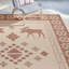 Tapis intérieur / extérieur en polypropylène tissé à plat orange / orange / crème / crème Solterra Timberhall-114547686