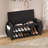 TREXM Retro Multifunctional Storage Bench With Cushion And Curved Side Panel For Entrance And Living Room-2054802970