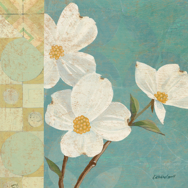 Kimono Blossoms Square I, H 12 po x l 12 po, Non, Toile tendue