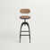 Dylann Adjustable Height Counter Stool with Metal Frame