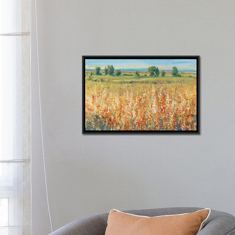 «Field II» par Timothy O 'Toole - impression sur toile tendue, H 32 po x l 48 po x P 1,5 po, Toile avec cadre noir