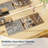 52" Fluted Makeup Vanity Desk with 43" Large Mirror and Lights, Modern Glass Top Vanity Table with 6 Storage Drawers-1473455052