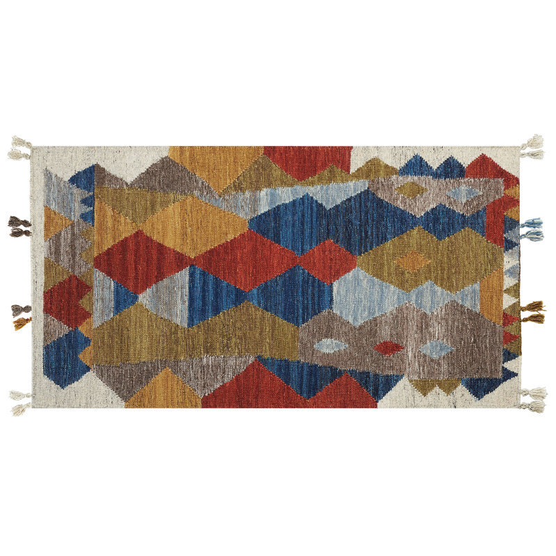 Canella Geometric Hand Woven Area Rug, Rectangle 80 x 150cm