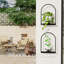 Support mural noir en métal pour plantes, supports suspendus
