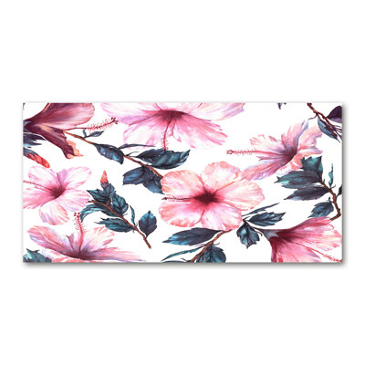 Hibiscus Flowers - Wrapped Canvas Print