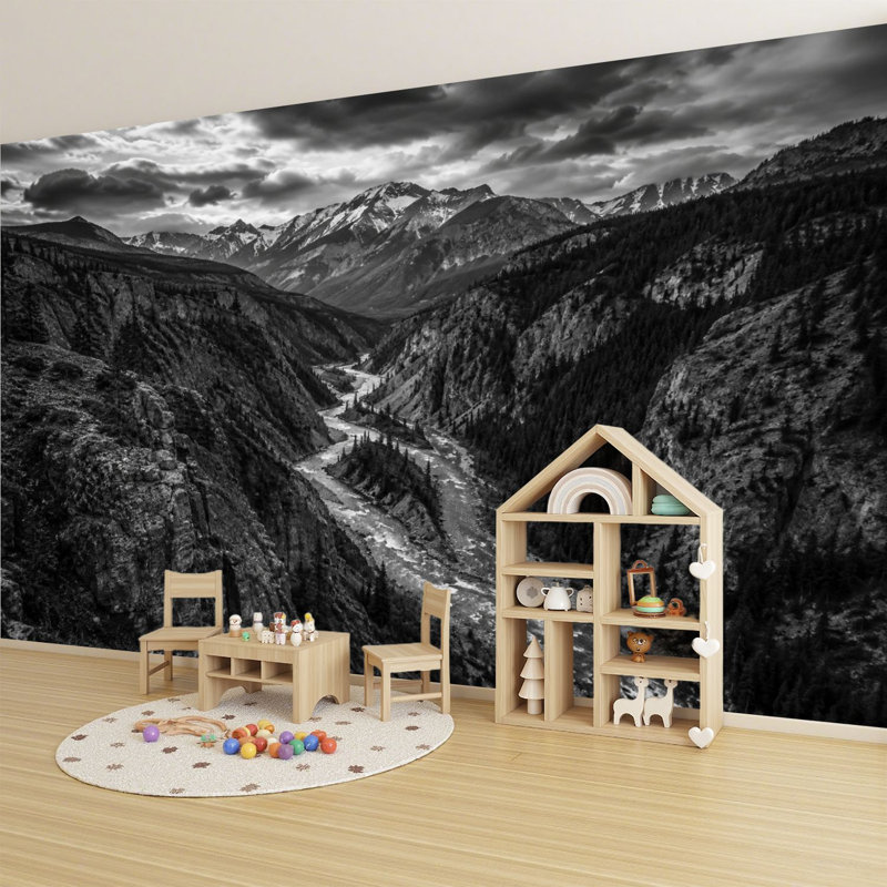 Papier peint adhésif auto-adhésif moderne pour la chambre à coucher L 69 po x l 96 po Peel and Stick