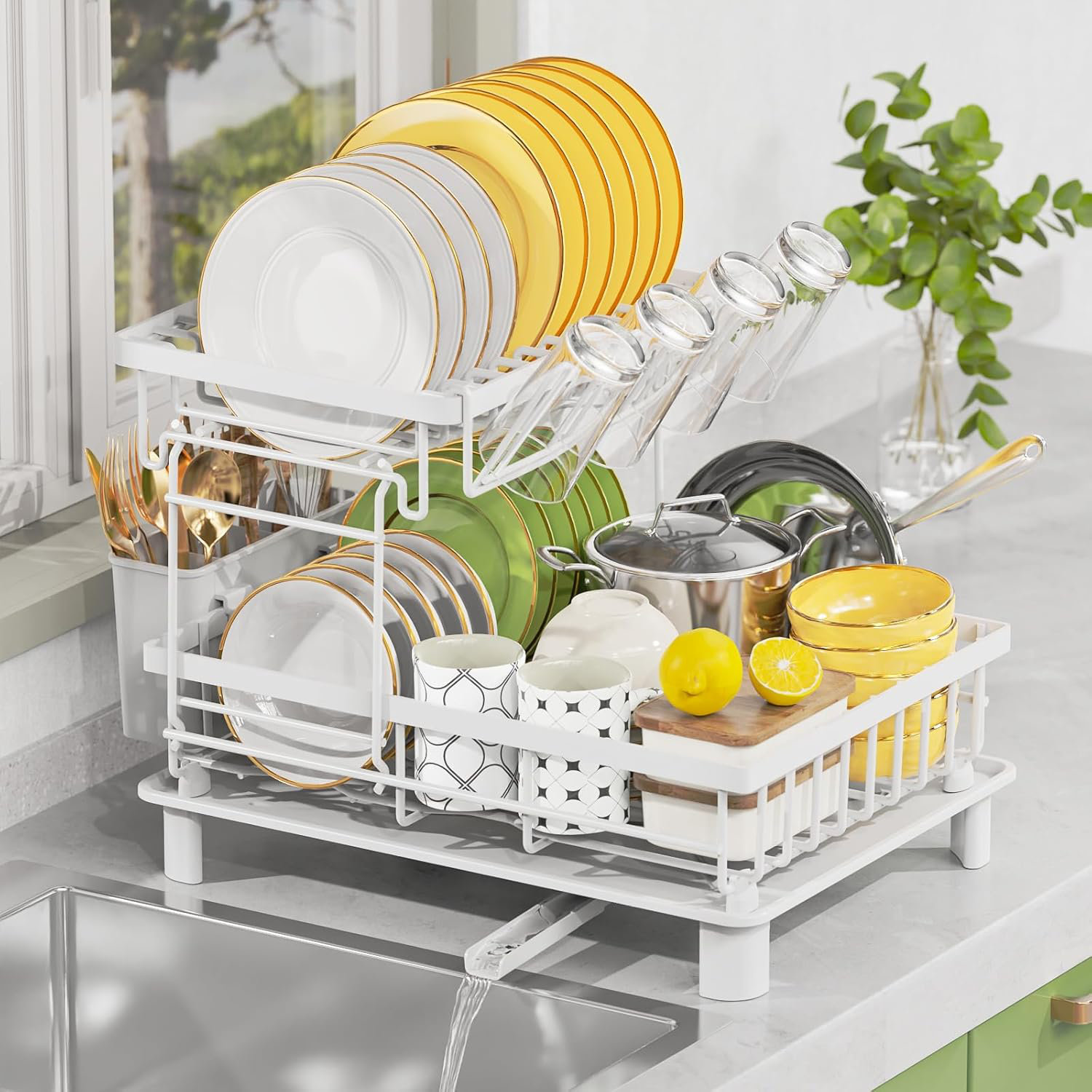 Dish Dryer Kitchen Multifunctional Dish Rack Best Extra Expandable