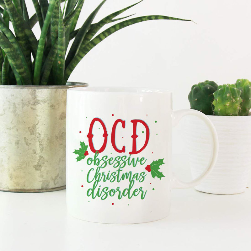 Grande tasse à café en trouble de noël ocd obsessive Ruth