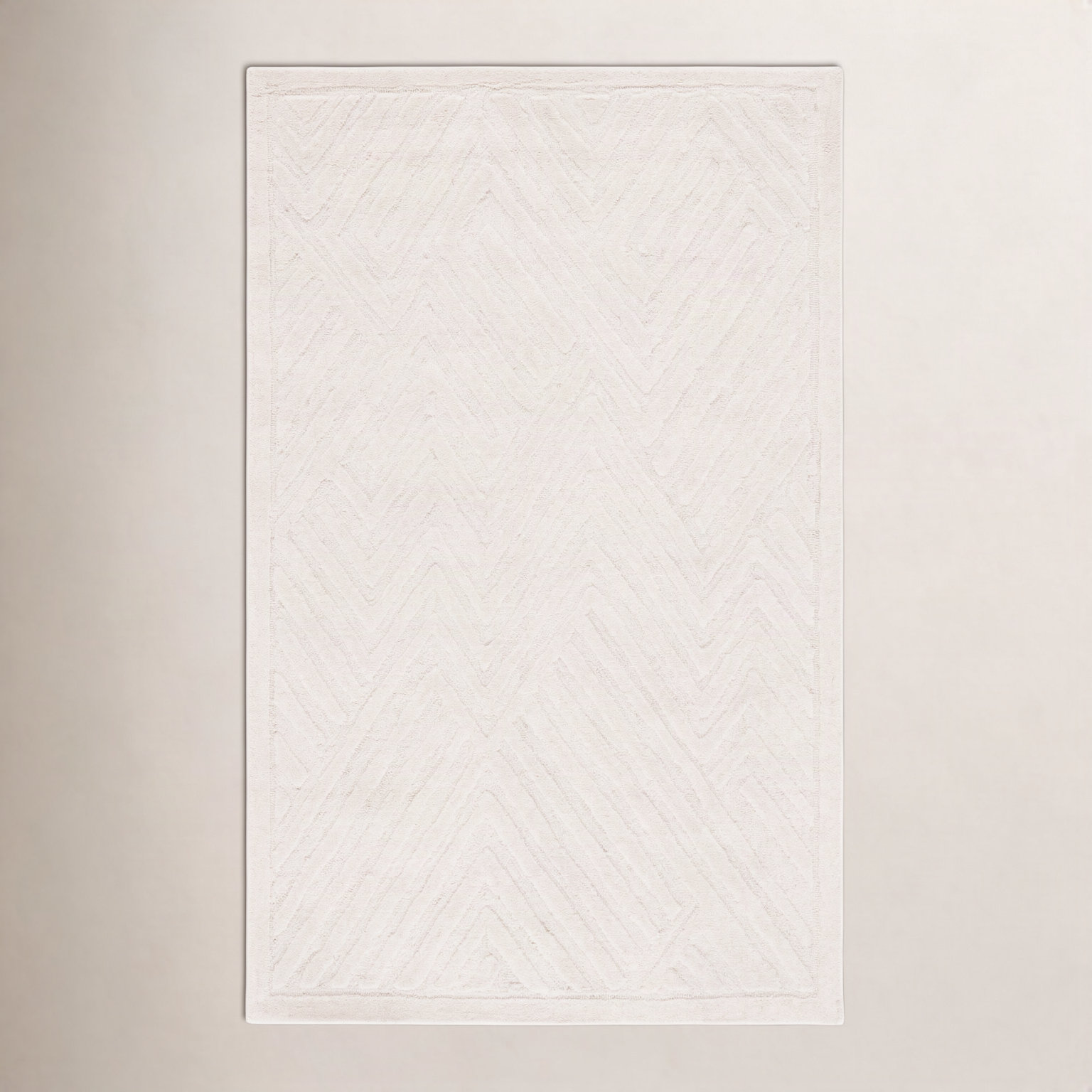 Ginna Hand-Tufted Wool Geometric Rug, Rectangle 4' x 6'