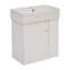Meuble-lavabo flottant moderne avec lavabo en céramique
