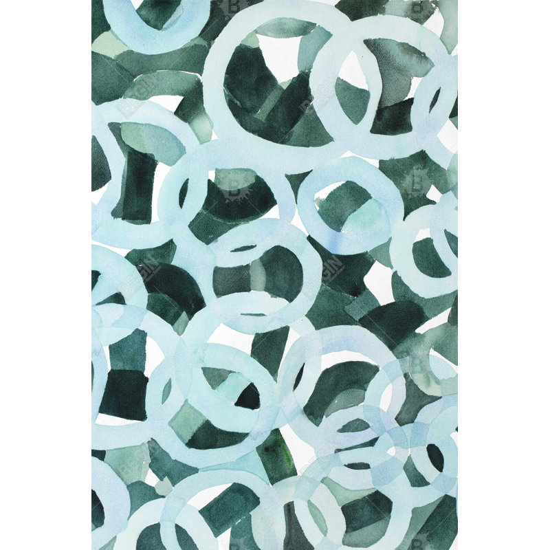 " Abstract Circles ", 36" H x 24" W