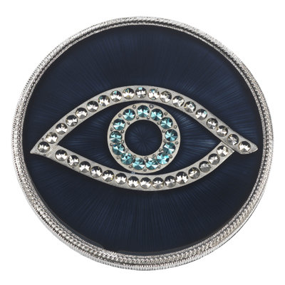 Evil Eye Pewter Round Coaster