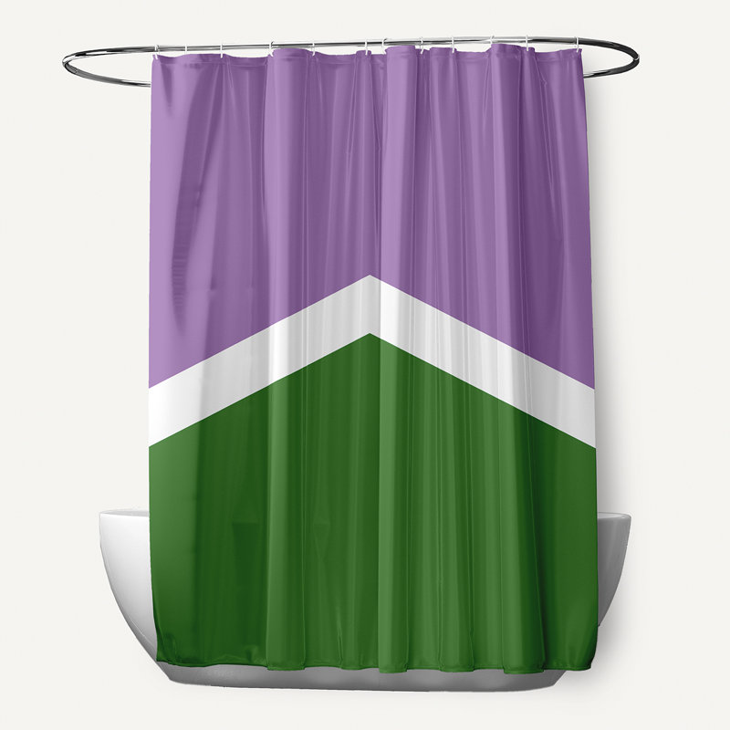 Rideau de douche Pansexual, Mauve / vert / blanc