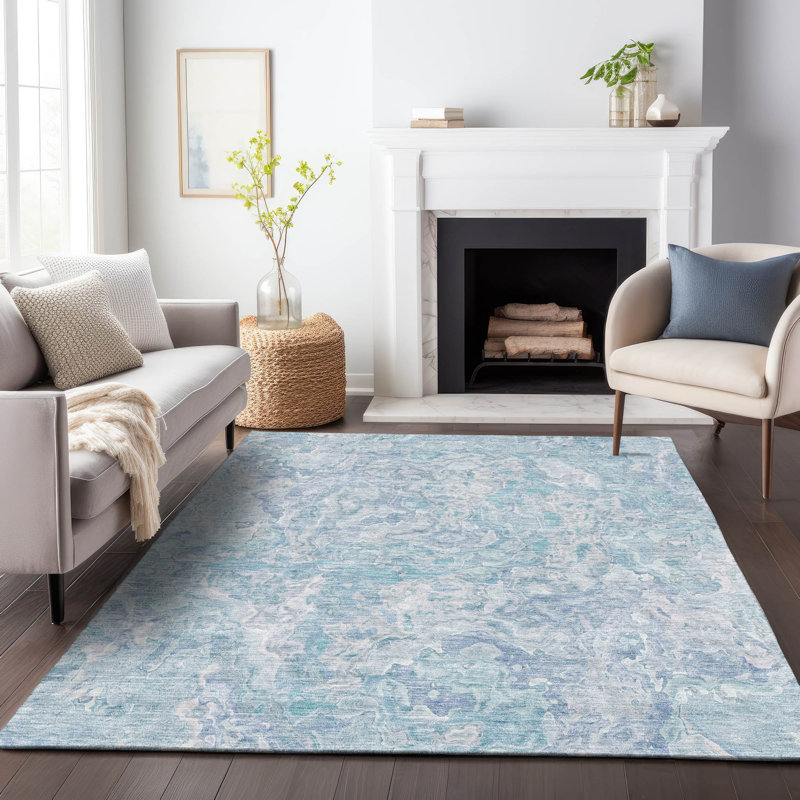 Malchow Washable Abstract Indoor / Outdoor Rug, Rectangle 3' x 5'