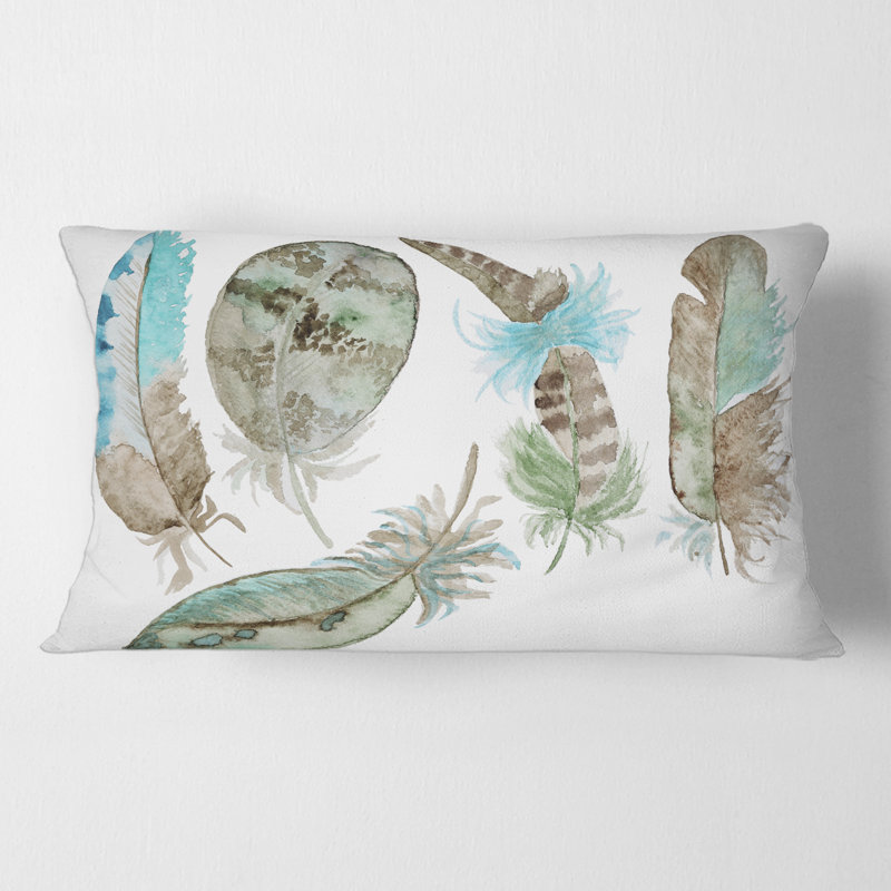 Housse et insert de coussin rectangulaire Feathers