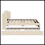 Upholstered Platform Bed With Wingback Headboard-1268567360