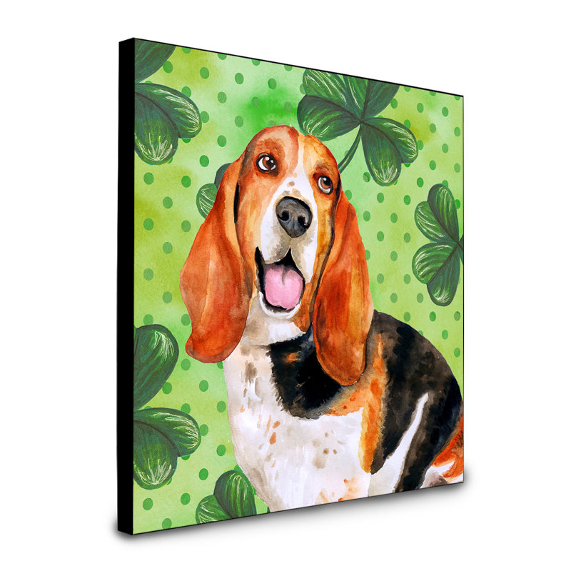 Panneau mural d’art Ibiza, Basset hound