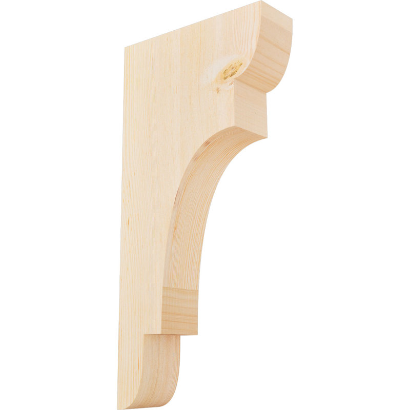 New Brighton Corbel, 24" H x 3.5" W x 12" D, Smooth, Douglas Fir