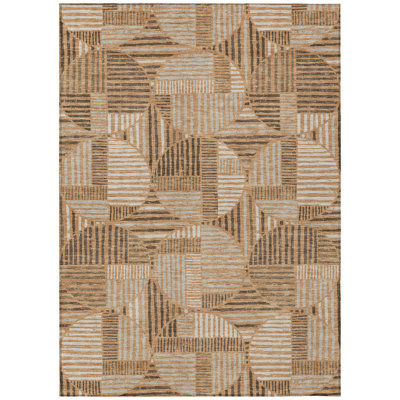 Machine Washable Indoor/Outdoor Chantille ACN2700 Geometric Rug