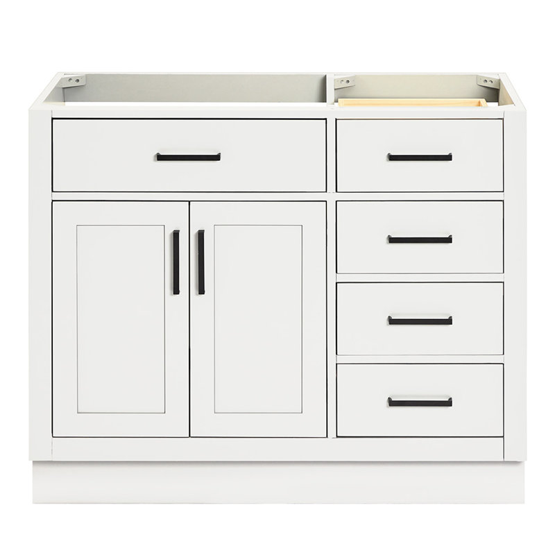 42" Single Bathroom Vanity Base only, White