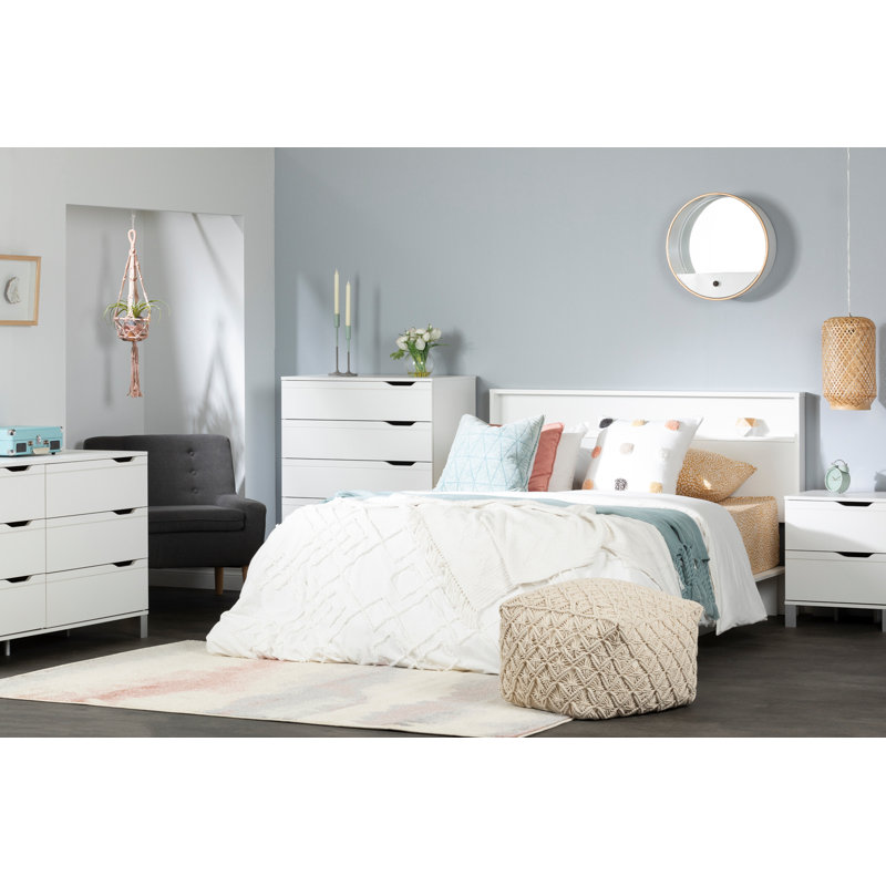 Tête de lit double / grand Sariha, Blanc