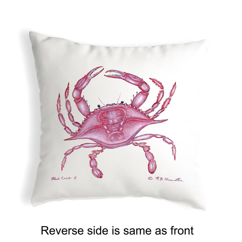  Housse de coussin d'extérieur carré Crab