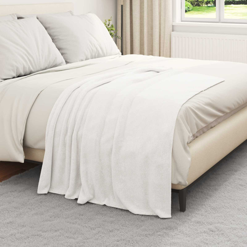 3-32 Throw Blanket, 150cm x 130cm, White