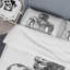 Portrait d'un bel homme africain sur fond blanc I - Ensemble de housse de couette moderne - Microfibre de polyester-66392047