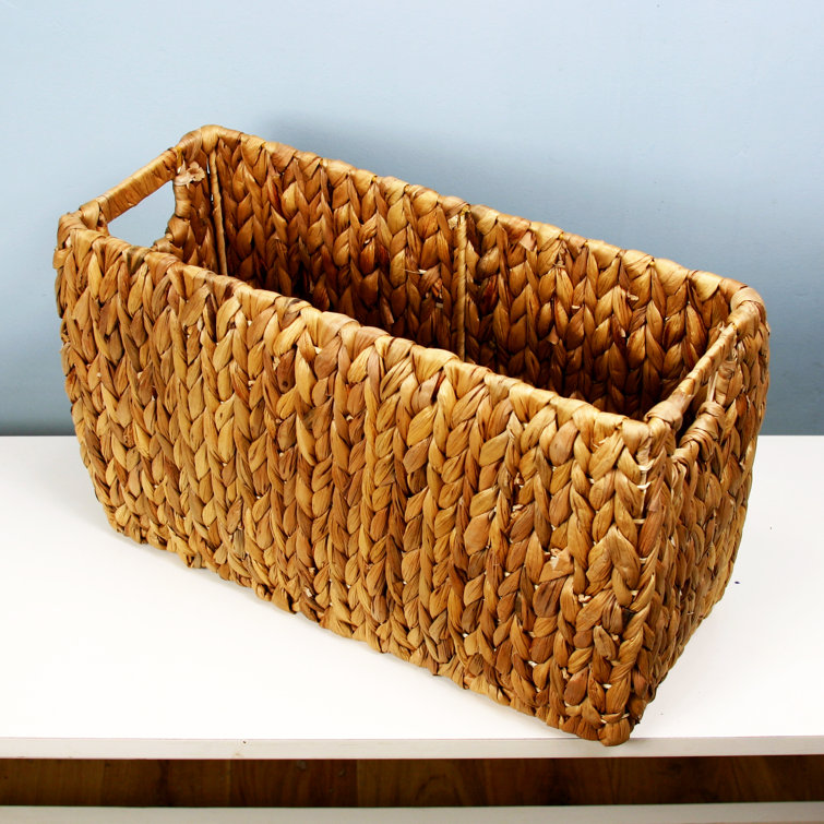 Narrow Storage Bins, Small Baskets For Organizing, Long Storage Basket With  Handles, Fabric Storage Hy